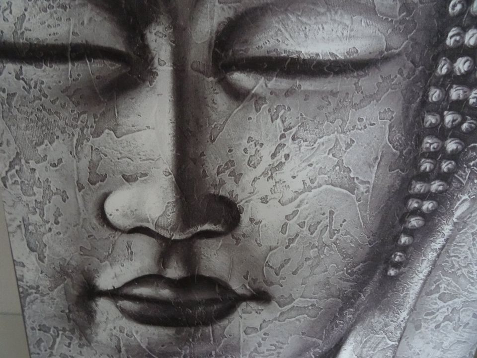 +Bilder 2 Buddha Buddhabilder Motiv: Buddha anthrazit grau edel+ in Untermeitingen