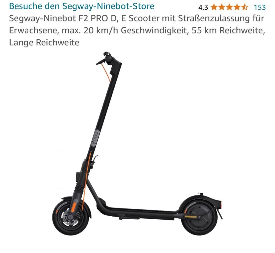 Segway-Ninebot F2 PRO D, E Scooter in Berlin