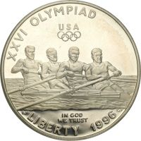 USA 1 Dollar 900 Silber, XXVI. Olympische Sommerspiele, Rudern Baden-Württemberg - Freiburg im Breisgau Vorschau