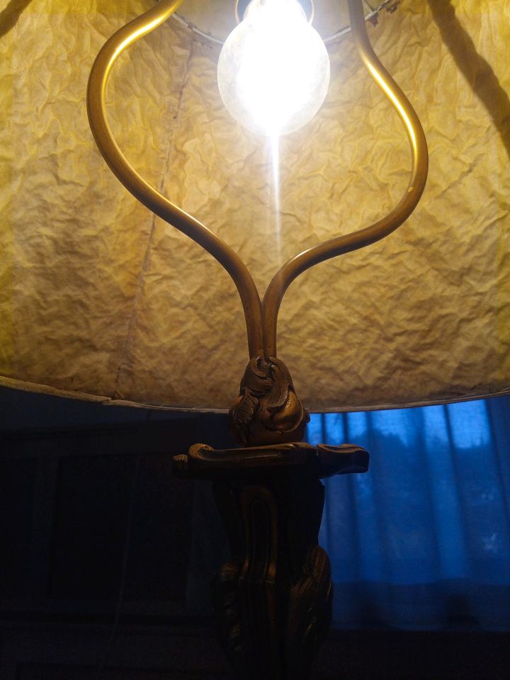 wunderschöne massive Messinglampe antik in Kiefersfelden
