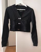 Bolero Weste Jäckchen Cardigan schwarz Silber Gr. XS Baden-Württemberg - Massenbachhausen Vorschau