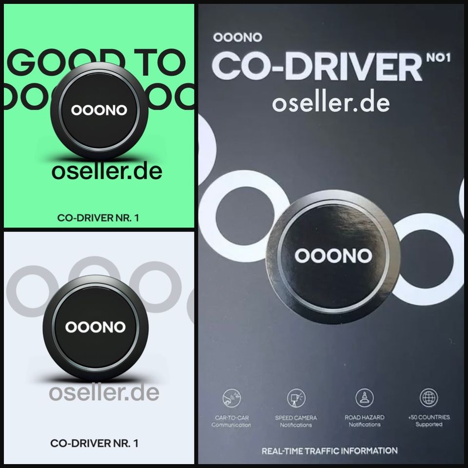 OOONO Das Original Verkehrsalarm Co-Driver Blitzerwarner Oseller