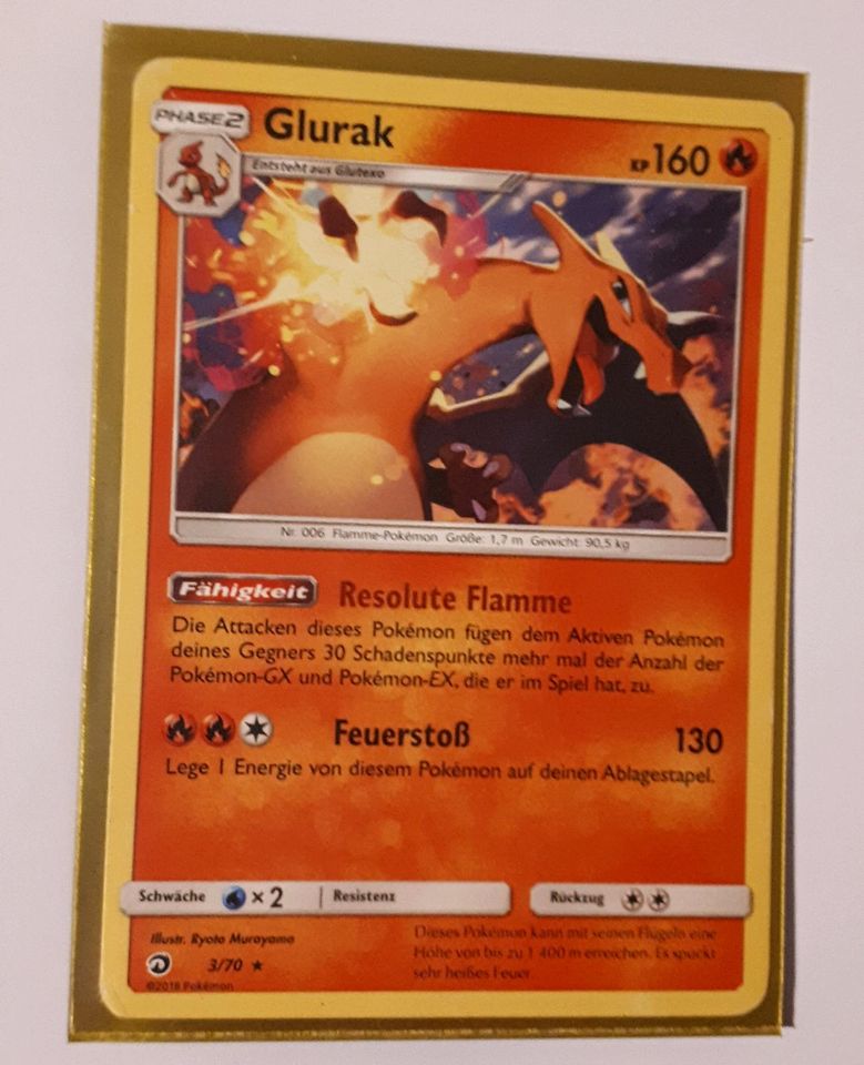 Pokemon Glurak 3/70 non Holo in Weitefeld