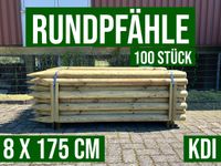 100 Pfähle Pfosten Holzpfahl Baumpfahl Rundpfahl - 8 x 175 cm KDI Nordrhein-Westfalen - Lennestadt Vorschau