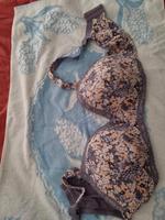 BH Ulla Popken 115D blau lila flieder floral Hessen - Wiesbaden Vorschau