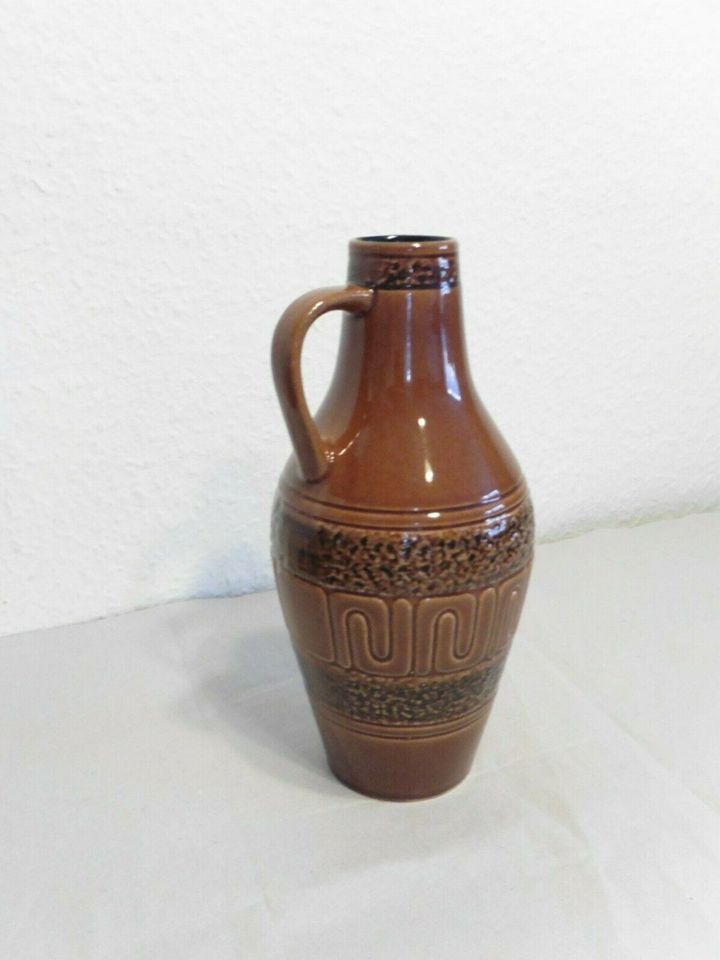 Schöne Henkel-Vase Strehla/Scheurich Modell 203-22 braun in Hamburg