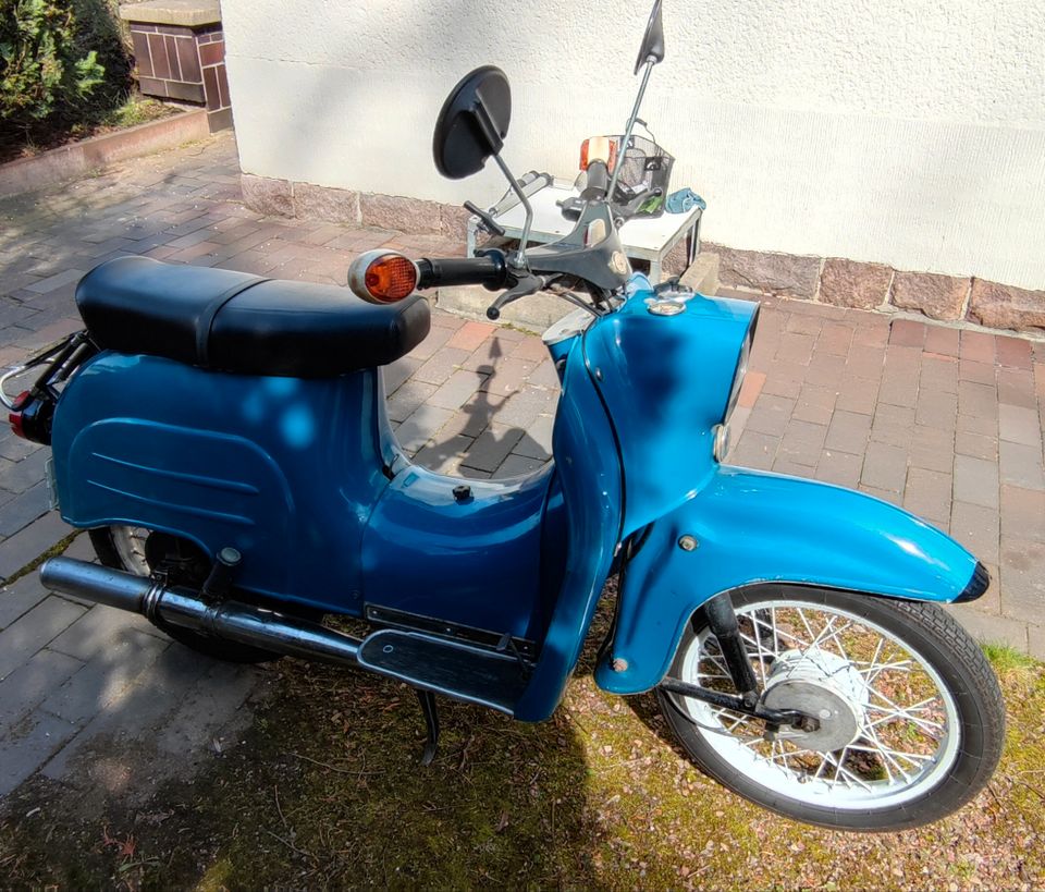 Simson Moped Schwalbe blau in Chemnitz