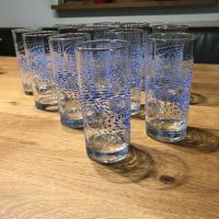 8x Wasserglas TrinkGLÄSER Set blau 70er 80er True Vintage Retro Bayern - Schwabach Vorschau