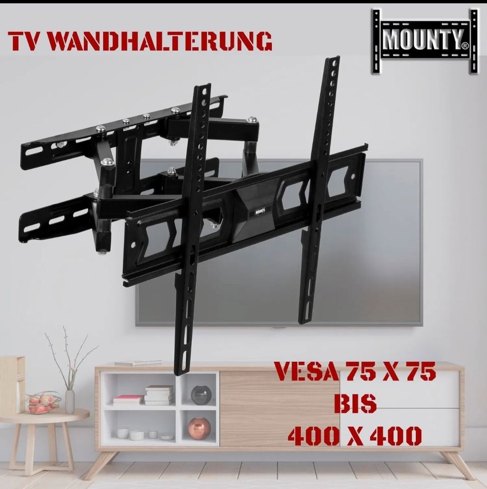 TV Wandhalterung 32-85 zoll, Schwenkbar Neigbar bis 100kg NEU in Paderborn