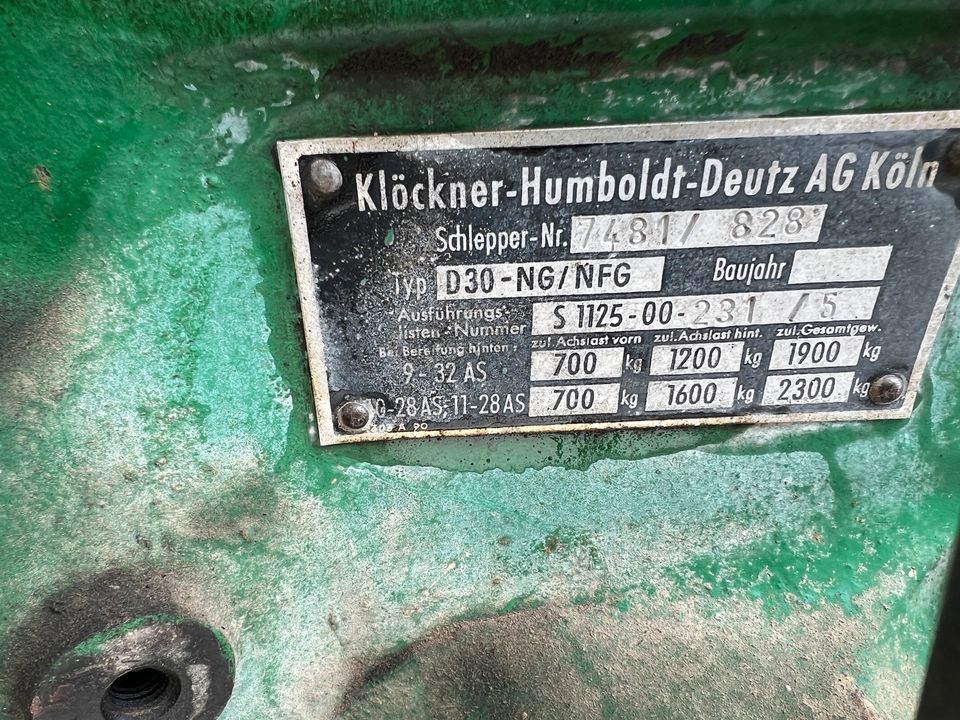 Deutz D30 F2l 812 Motor 1 Hand ca 5000 Std Kipperanachluss in Wilburgstetten