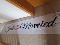 Banner "Just Married" zum Aufhängen für Hochzeit Sachsen - Flöha  Vorschau