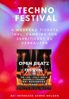 Open Beatz 4x weekend tickets abzugeben Bayern - Gunzenhausen Vorschau