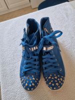 Schuhe Damen Leder Sneaker Stiefelette blau GR. 37 Wandsbek - Hamburg Rahlstedt Vorschau
