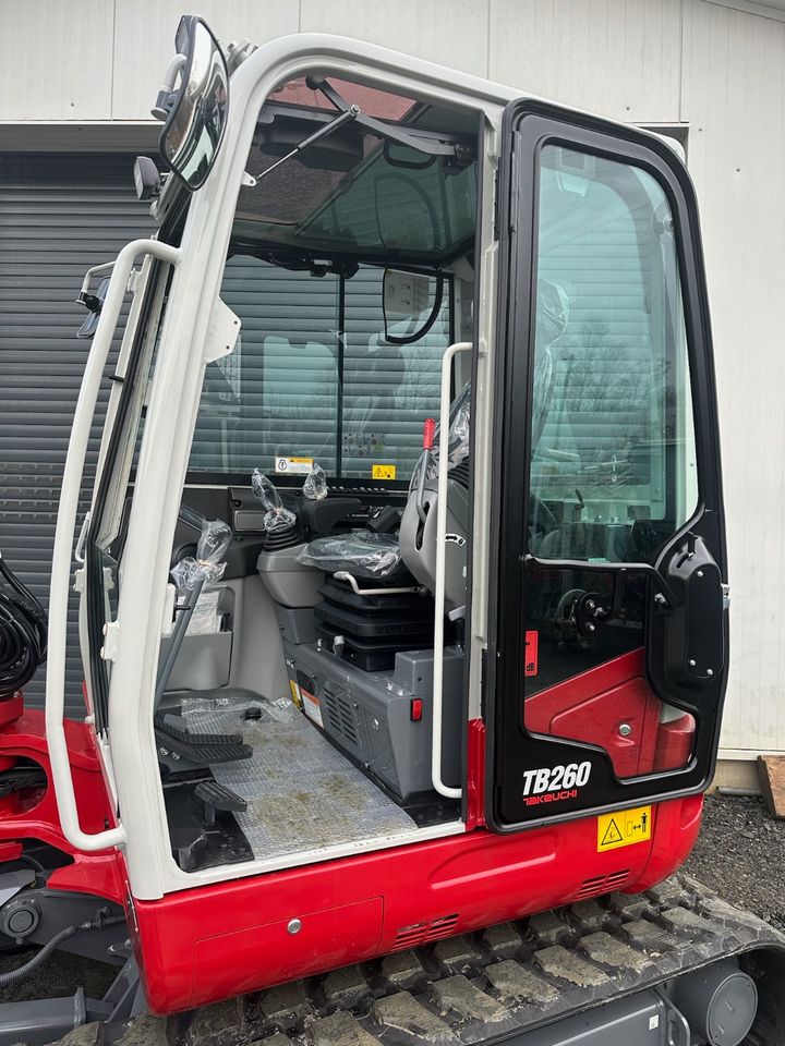 Miete Minibagger Takeuchi TB260 6t Vermietung in Siegen