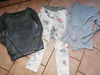 Bunte Sommerhose, Grauer Body, Soccx Pullover Gr. 38 Sachsen - Lichtenau Vorschau