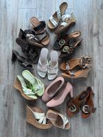 10 Paar Sommerschuhe Damen Gr. 37 Sandalen Pumps Kork Bayern - Moosinning Vorschau