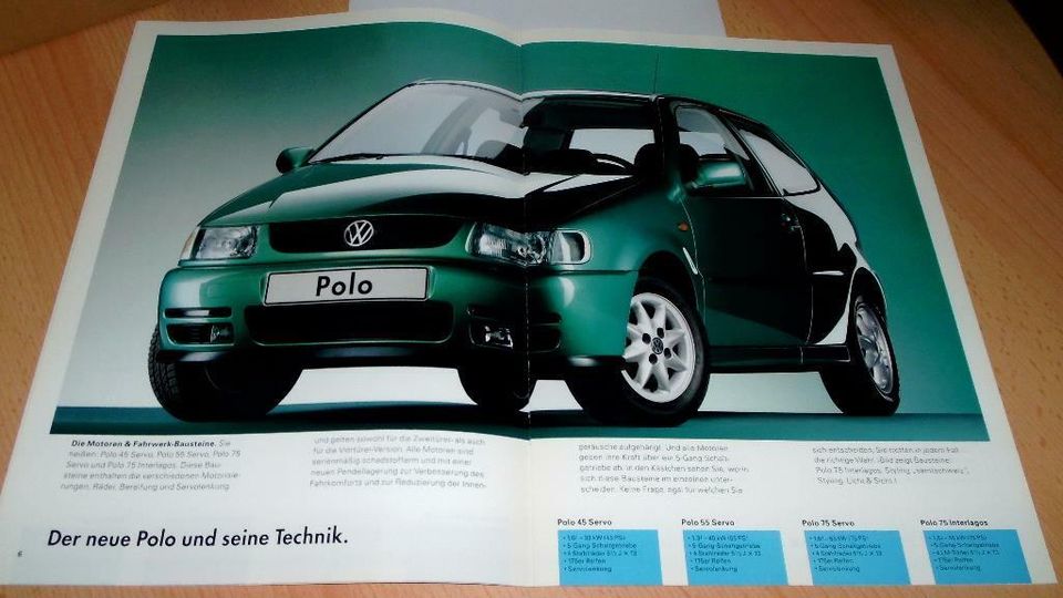 Verkaufs - Prospekt VW Polo 3 III 07/1994 in Mettmann