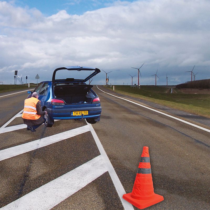 Sicherheitskegel faltbar NEU ProPlus Pylon Pannenkegel Groß in Gilching