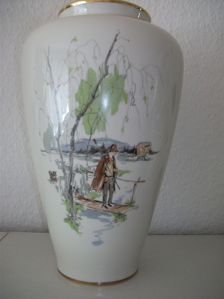 Vase Alka Kunst Bavaria „Idyll Eng“  Retro 32 cm in Kaltenkirchen