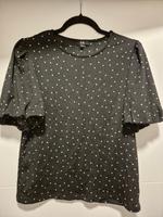 C&A Bluse mit Puffärmeln, schwarz mit weißen Punkten, Größe M/L Berlin - Charlottenburg Vorschau