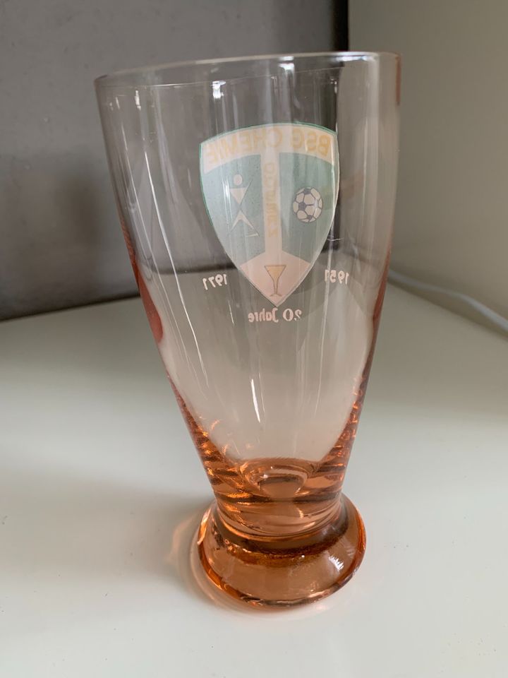 Antik – Bierglas Trinkglas für Sammler Fußball 03159 Döbern in Döbern