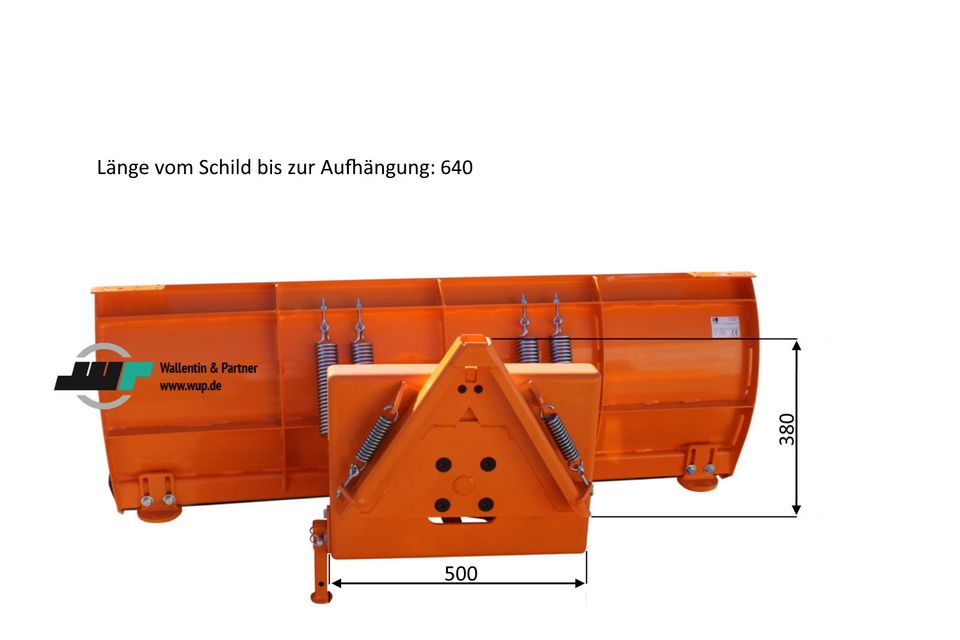 Schneeschild ✓ 1,80 m ✓ gerade Schneepflug ✓ Kat. 0 kommunal in Wesenberg