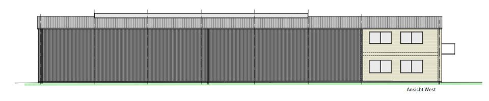 Neubau Lagerhalle mit sehr guter Verkehrsanbindung in Mertingen