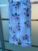 Sommer Hose weiß mit Rosé / Gr. 42/44 Blumen Nordrhein-Westfalen - Löhne Vorschau