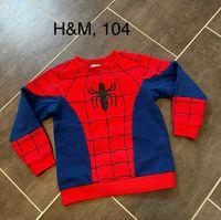 H&M Sweatshirt 104 Spiderman blau rot Schleswig-Holstein - Tangstedt  Vorschau