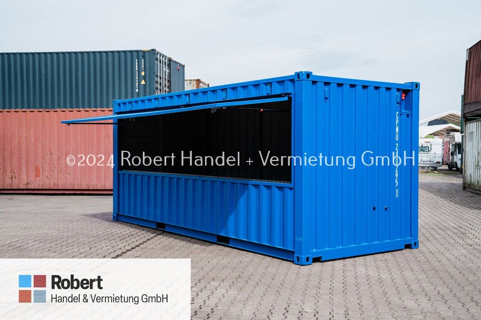 Umbau Containerabdach Side Door Abdach Unterstand Terasse Eventcontainer in Cloppenburg