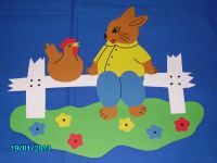 Fensterbild Tonkarton (196) Huhn & Hase blau Ostern Deko NEU Nordrhein-Westfalen - Rietberg Vorschau