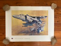 Hasegawa Art Gallery Poster AV-8B Harrier & CH-53 Bayern - Schöllkrippen Vorschau