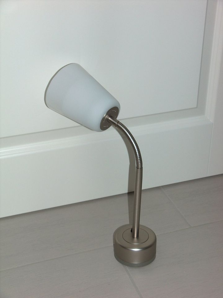 Lampe mit flexiblem Hals und Glasleuchtkörper in Aarbergen