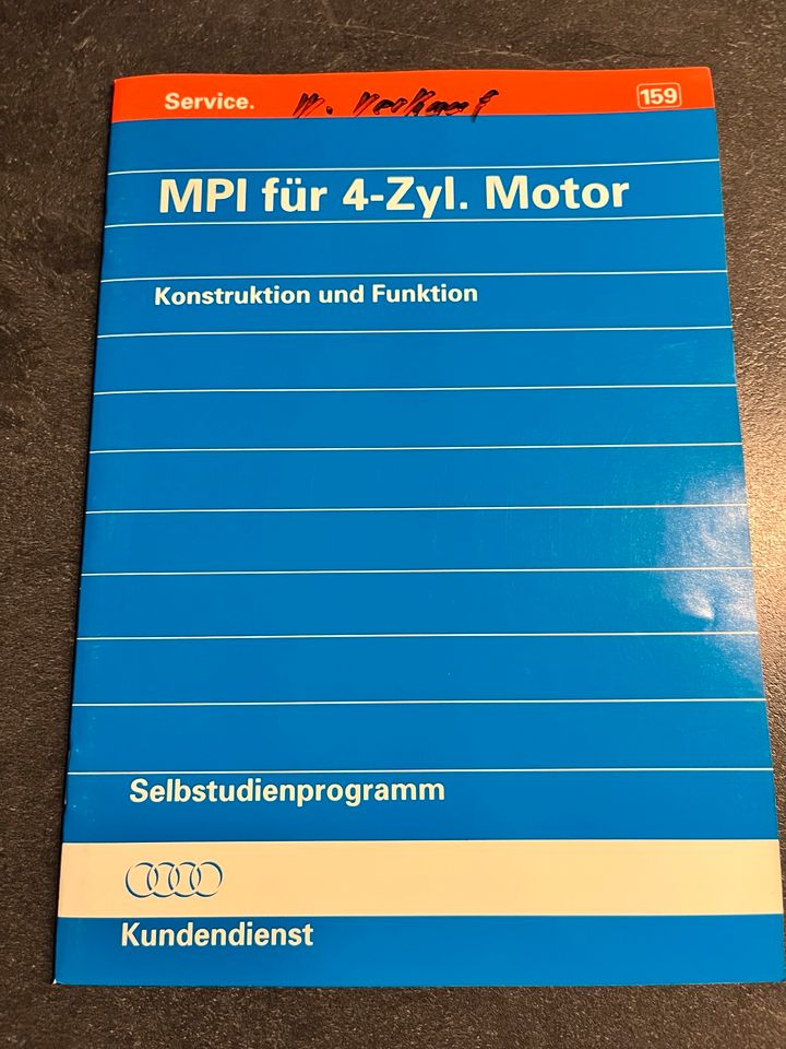 Volkswagen Selbststudienprogramm Nr.159 MPI für 4 Zylinder 1995 in Uffenheim