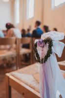 14 Kirchenschleifen weiß lila Hochzeit Stuhlschleifen Schleifen München - Schwabing-West Vorschau