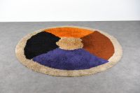 Großer Vintage Rya Teppich von Desso geometrisch multicolor rund Münster (Westfalen) - Centrum Vorschau