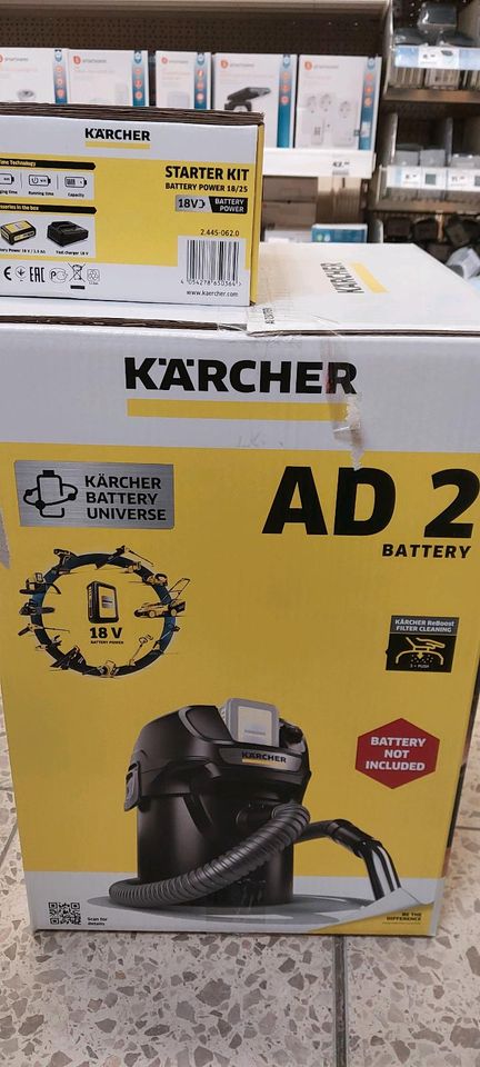 Kärcher Aschesauger AD 2 Battery 14 l  Ink. AKKU und Ladegerät in Torgelow