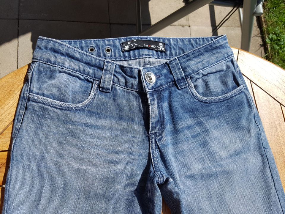 Jeans-Hose Straight Stretch-jeans Strech-hose blau Gr. 36 (164) in Gerlingen