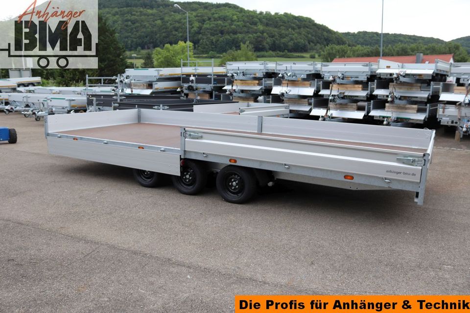 Hapert Hochlader Anhänger TRIEDEM AZURE H-3 605x240x30 3500kg Par in Mühlhausen im Täle
