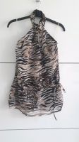 Bluse Top schulterfrei Gr. 34 36 braun beige tiger animal NEU Bayern - Würzburg Vorschau