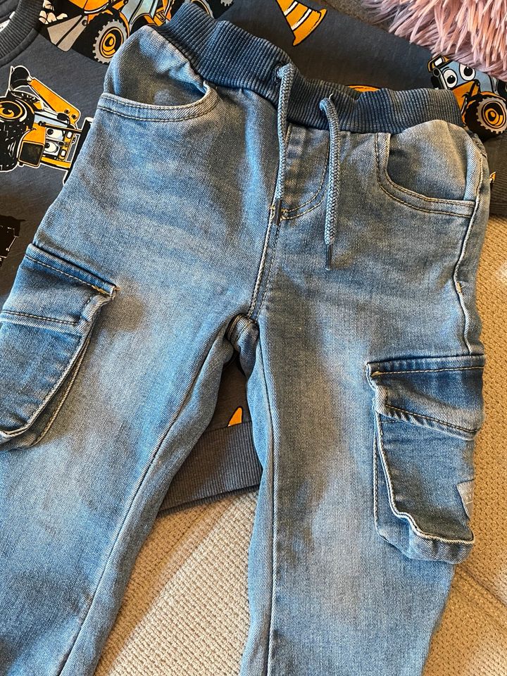 ✨Name it✨ Cargohose Jeans u. Sweater Bagger, Gr. 86 in Bochum
