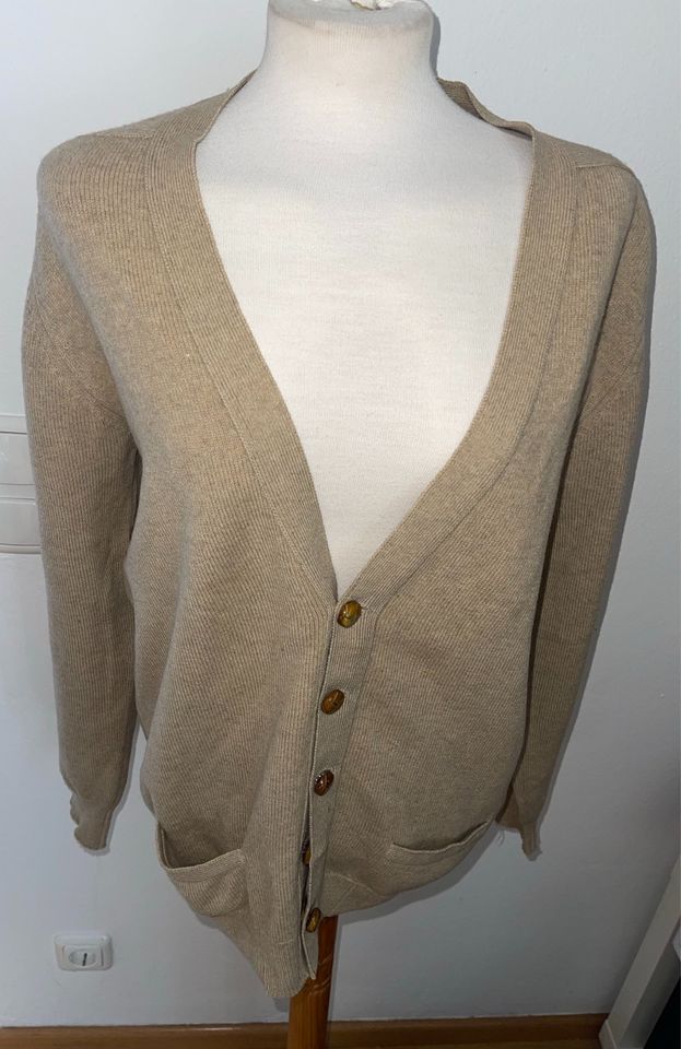 Pringle of Scotland Jacke beige Camel cardigan  52 Schurwolle in Garmisch-Partenkirchen