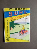 Wanderkarte Suhl mit Schleusingen-Mgn, Retro, ca. 1960 Thüringen - Walldorf Vorschau