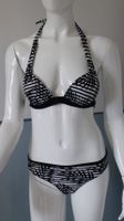 Gr. XS/S (34/36) CUP A Push-up Neckholder Bikini schwarz weiß Schleswig-Holstein - Hohenwestedt Vorschau