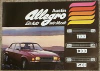 Prospekt Austin Allegro 1100 1300 1500 1975 Nordrhein-Westfalen - Mönchengladbach Vorschau