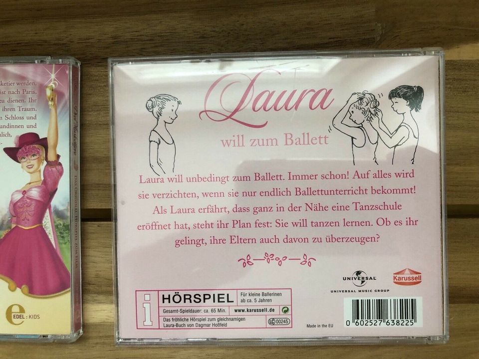 Hörspiel CDs Barbie & die 3 Musketiere; Laura will zum Ballett in Bad Krozingen