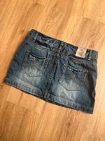 Dunkelblauer vintage Jeansrock mit bestickten Taschen Baden-Württemberg - Konstanz Vorschau