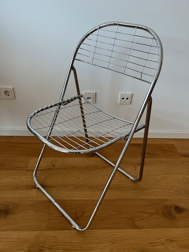 IKEA Vintage Klapptstuhl Niels Gammelgaard, Wire Chair in Mainz
