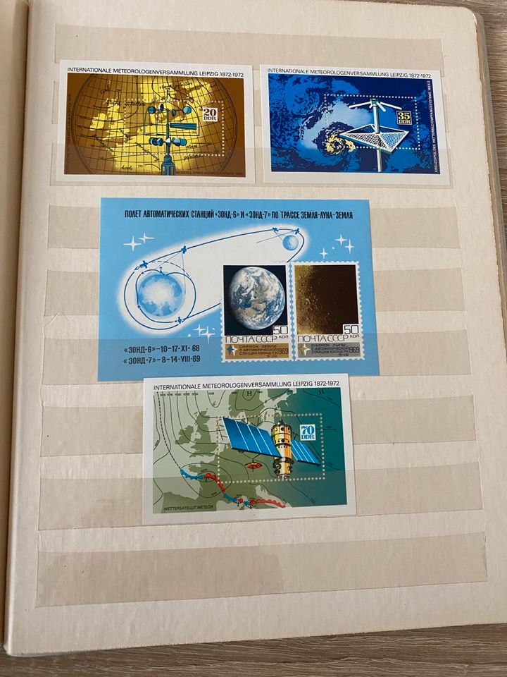 Briefmarkenalbum Raumfahrt - verschiedene Nationen in Dresden