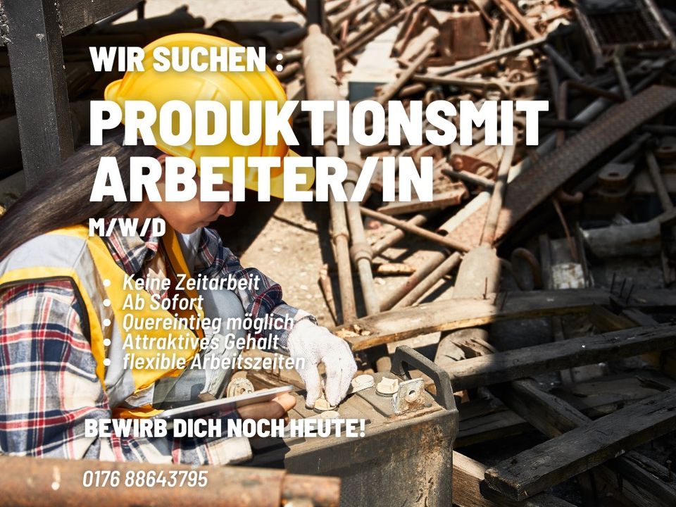 Produktionsmitarbeiter/in gesucht (m/w/d) in Berlin